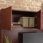 Sauder - 426282 Affirm Hutch - Classic Cherry-Hidden storage behind four doors for binders, folders, supplies, and more.