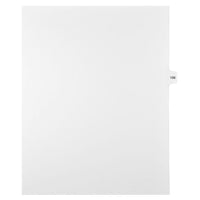 Mark Maker Legal Exhibit Index Tab White Single Tabs, 1/15th Cut, Letter Size, No Holes, Number 156, 25 Pack-White Single Tabs, 1/15th Cut