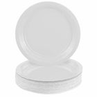 JAM Paper Round Paper Party Plates - Small - 7 Inch - White - 50 Pack-Size: Small Round (7 Inch Diameter) | Perfect size for appetizers and dessert.