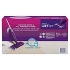 Swiffer WetJet Multi Surface Floor Cleaner Spray Mop Pad Refill, 24 Pack-Safe on all finished floors**do not use on unfinished, oiled or waxed wooden boards, non-sealed tiles or carpeted floors because they may be water sensitive.