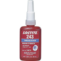 Loctite Threadlocker 243 Oil Tolerant, Blue, Medium, 87 G., Bottle - 2 Pack-Colour: Blue