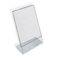 Azar Displays 12" x 9" L-Shape Acrylic Sign Holder, Clear, 10 Pack (112712)-Used to display marketing information, announcements and photos