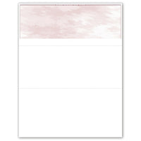 Deluxe Top Laser Cheque - English - 8.5" x 11" - Burgundy - 500 Pack-Blank Cheque stock for use with Custom Accounting Software