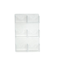 Azar Six-Pocket Wall Mount Bifold Brochure Holder, 2 Pack (252091)-Brochure Holder