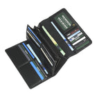 Roots Ladies Pocket Clutch Wallet - Black-Slot Pockets