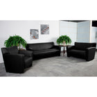 Flash Furniture Hercules Majesty Leather Soft Reception Set, Black (222SETBK)-Black LeatherSoft Upholstery