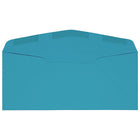 JAM Paper #10 Window Envelopes, 4 1/8 x 9 1/2, Brite Hue Blue Recycled, 50 Pack-Gum Closure