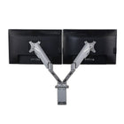 Heartwood 100-MA2 Pneumatic Dual LCD Monitor Arm, Silver-Pneumatic articulating arms are compatible with VESA compliant monitors