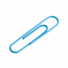 JAM Paper Colored Jumbo 2" Paper Clips - Baby Blue - 2 Packs of 75-These colorful paperclips are great for organizing papers at home, school, or the office