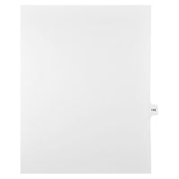 Mark Maker Legal Exhibit Index Tab White Single Tabs, 1/15th Cut, Letter Size, No Holes, Number 145, 25 Pack-White Single Tabs, 1/15th Cut