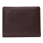 Ashlin AFONSO Zippered Portfolio, SmartPhone Pocket with 2 Pen Loops, Brown (P8338-18-02)-Zippered pockets within the padfolio
