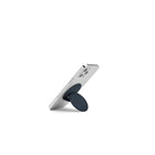 MOFT Snap O Magnetic MagSafe Compatible Phone Grip & Stand for iPhone - Blue-Premium vegan blue leather with PC base