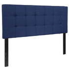 Flash Furniture Bedford Tufted Upholstered Full Size Headboard - Navy Fabric-Contemporary Style