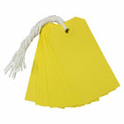 Jam Paper Gift Tags with String - Medium - 4 3/4" x 2 3//8" - Yellow - 1000 Pack-Size: 4 3/4 x 2 3/8 inches