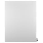 Mark Maker Legal Tabs - Letter Size - White - 1/25th cut - 25 tabs per package - 5 packages Pack - Number 200-White Single Tabs