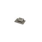 Gry Mttr Bin Clip - 3.54" x 2.6" x 0.79" - Silver Plated-Durable construction