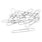ACCO Smooth Recycled Paper Clips - #1 - 1 1/4" - Silver - 1000 Pack-Durable wire construction with smooth, silver finish maintains shape for dependable reusability