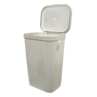 Modern Homes 60L Laundry Hamper - Ivory-Colour: Ivory