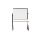Archyi Curvo Collection Revolving Board - 55" x 70" - Anthracite-Mobile base with 4 locking castors
