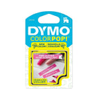 Dymo COLORPOP 1/2" Label Tape, Pink/White (2056736)-Pink/White