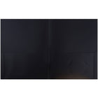 JAM Paper Plastic POP School Two Pocket Folders, Black, 12 Pack (382Eblg)-Yellow