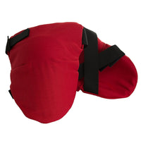 Impacto 852-00 Knee Pad Fire Retardant Cover-Made with foam padding and Proban outer cover, color red with black straps