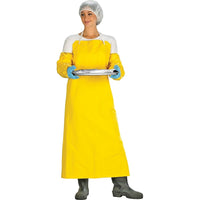 SCN Industrial Flame Resistant Pvc On Polyester Aprons - 5 Pack-Colour: Yellow