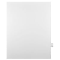 Mark Maker Legal Exhibit Index Tab White Single Tabs, 1/25th Cut, Letter Size, No Holes, Number 195, 25 Pack-White Single Tabs, 1/25th Cut