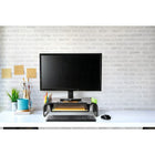 Allsop Metal Art Organizer Monitor Stand - Black-Store your keyboard underneath the stand to create additional desk space