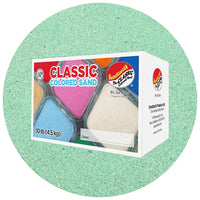 Sandtastik Classic Coloured Sand, 10 lb (4.5 kg) Box, Mint-Fine grain with natural sparkle throughout