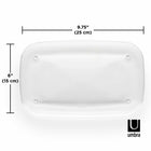 Umbra Droplet Amenity Tray - Acrilic - Clear - 3 Pack-Dimensions: 9.75" D x 6" W x 0.75" H