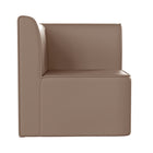 Flash Furniture Bright Beginnings Commercial Grade Modular Classroom Soft Seating, 1-Seater Corner Chair - Neutral Vinyl-High Density Foam for Comfort