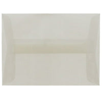 JAM Paper A2 Invitation Envelopes, 4.38 x 5.75, Platinum Translucent Vellum, 100 Pack (PACV616g)-Platinum silver