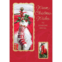 Someone Special, Stocking & Candles, 18 Pack-Printed on premium coated card stock