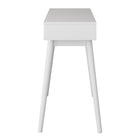 CorLiving Acerra 39"W Entryway Table/Desk - White-Sliding drawer for added storage