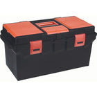 Aurora Tools Heavy-Duty Tool Boxes With Inner Tray, 2 Organizers, 22"-Abs plastic latches