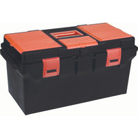 Aurora Tools Heavy-Duty Tool Boxes With Inner Tray, 2 Organizers, 22"-Abs plastic latches