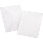 Gartner Studios All Purpose Cards & Envelopes, 4-1/4" x 5-1/2", Pearl White, 50 Pack-Pearl Foil Border leaves plenty of room to customize your message