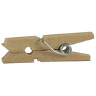 JAM Paper Wood Clothing Pin Clips, Small 7/8, Natural Brown, 4 Packs of 50, 200 Total (3230717359g)-Finish: Smooth