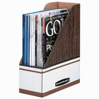 Fellowes Bankers Box Magazine File - Walnut Woodgrain-Our strongest magazine file for daily reference