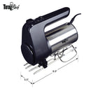 Total Chef 6-Speed Hand Mixer - Black and Stainless Steel-7