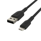Belkin Boost Charger 6' Lightning to USB-A Cable - Black-Charge your apple devices, sync your musci or photos to a laptop