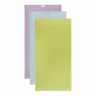 Cricut Cutting Mat Variety - 12" x 24" - 3 Pack-One 12 "x 12" standard grip adhesive cutting mat, one 12 "x 12" light grip adhesive cutting mat, and one 12 "x 12" firm grip adhesive cutting mat