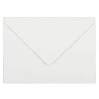 JAM Paper A7 Invitation Envelopes, 5.25 x 7.25, 80lb Strathmore Bright White Wove with V-Flap, 100 Pack (1921392g)-Bright white