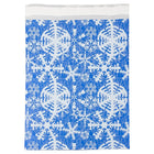 JAM Paper Foil Envelopes, 9 x 12, Blue Winter White Snowflake, 25 Pack (1333310)-Blue with white snowflake