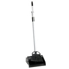 Marino Plastic Lobby Dust Pan and Broom Combo - Black-Plastic Lobby Dust Pan and Broom Combo