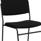 Flash Furniture HERCULES Series High Density Black Fabric Stacking Chair with Sled Base-CA117 Fire Retardant Foam