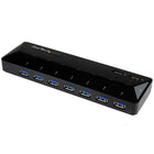 StarTech 7-Port USB 3.0 Hub plus Dedicated Charging Ports, 2 x 2.4A Ports-Charge your smartphones and tablets quickly, using two, 2.4A USB fast-charge ports