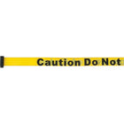 SCN Industrial Build Your Own Crowd Control Barriers - Tape Cassettes, Caution Do Not Enter, 7', Yellow Tape - 3 Pack-Legend Caution Do Not Enter