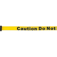 SCN Industrial Build Your Own Crowd Control Barriers - Tape Cassettes, Caution Do Not Enter, 7', Yellow Tape - 3 Pack-Legend Caution Do Not Enter